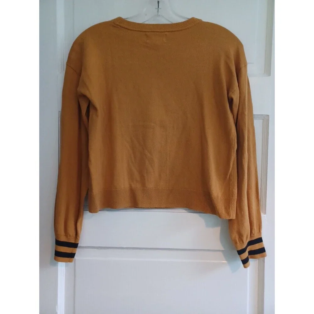 Disney x GAP Kids sweater XL gold cotton Mickey Mouse classic knit pullover